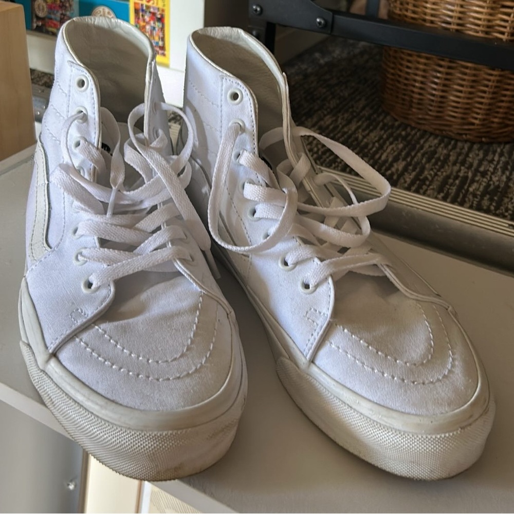 White High-Top Sneakers